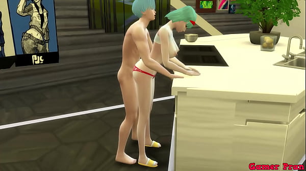 Bulma Stepmother and Wife Epi 6 My Stepmother is cooking with very sexy clothes, almost naked and I fuck her hard When my Stepfather goes to work All day she pleases her Stepson like a Whore NTR Dragon Ball Hentai