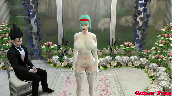 Bulma's Marriage Episode 2 Beautiful Newly Married Wife at her Wedding takes erotic photos in front of her Cuckold Husband fucked by the Old Man Netorare Hentai