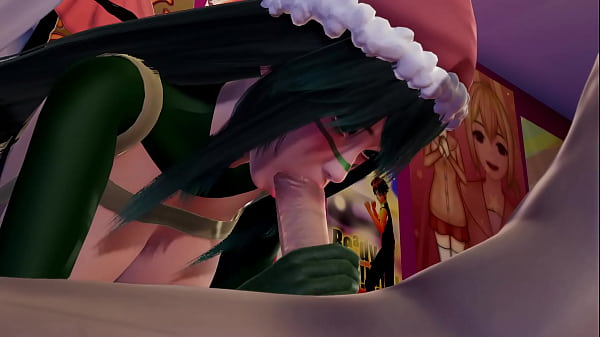 Tsuyu Asui'_s New Year'_s Eve Cosplay l 3D Hentai uncensored Boku no Hero Academia