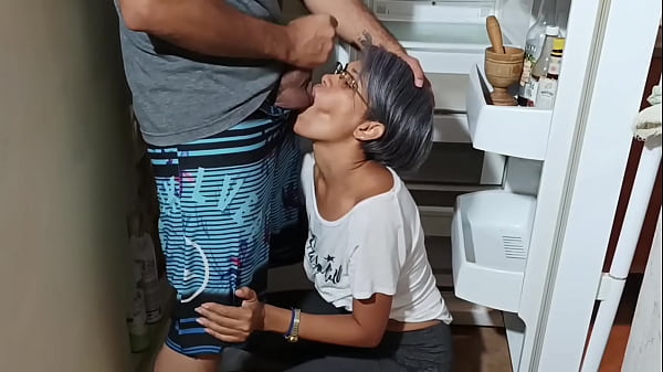 My step father leaves me taking care of his wife and I end up fucking her many times - Porn in Spanish.