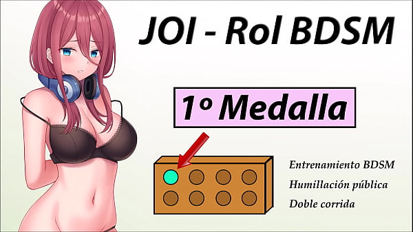 JOI Adventure Role Hentai - First BDSM Medal - In Spanish